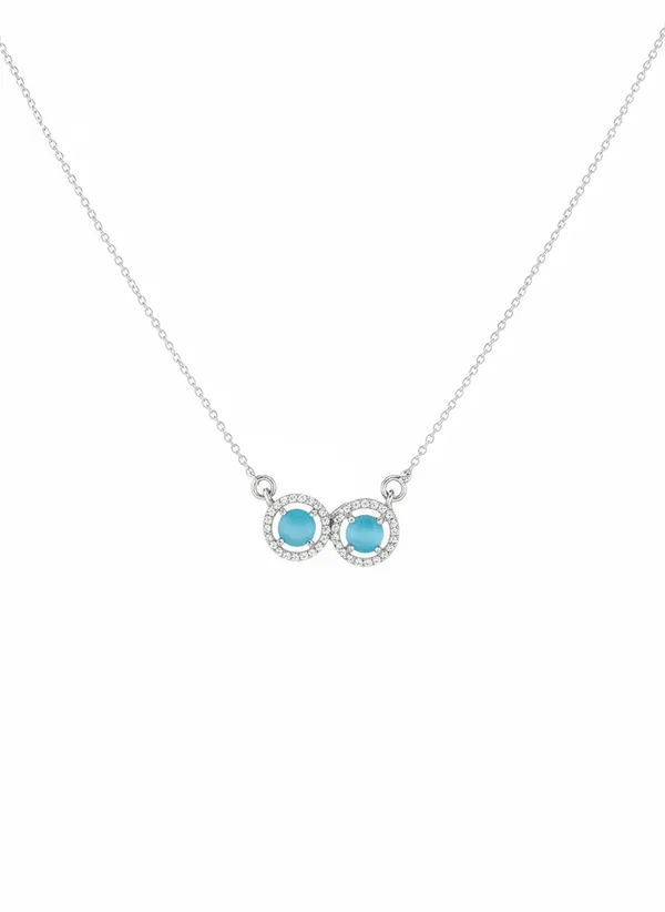 Double_Turquoise_Pendant_Necklace_With_Crystal_Halo_925_Sterling_Silver